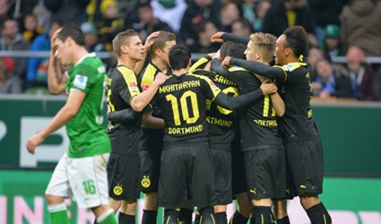 Dortmund giành trọn vẹn 3 điểm trên sân Werder Bremen